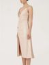 Likely Solid Pink Gold Cocktail Dress Size L - photo 3