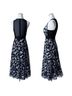 Sandro Floral Black Blue Casual Dress Size 4 - photo 2