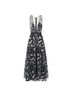 Sandro Floral Black Blue Casual Dress Size 4 - photo 1