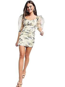 knee length dresses for ladies Joelle Mini Dress - Ivory