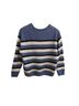 H&M Stripes Blue White Black Pullover Sweater Size S - photo 2