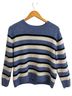 H&M Stripes Blue White Black Pullover Sweater Size S - photo 1