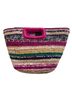 Maje 100% Raffia Stripes Pink Bucket Bag One size - photo 8