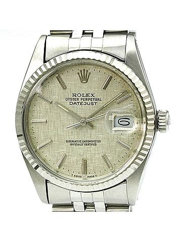Rolex ROLEX Datejust 18K White Gold Steel Automatic Mens Watch 16014 Polished (view 1)