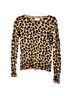 Cynthia Rowley 100% Cashmere Animal Print Multi Color Brown Pullover Sweater Size XS - photo 1