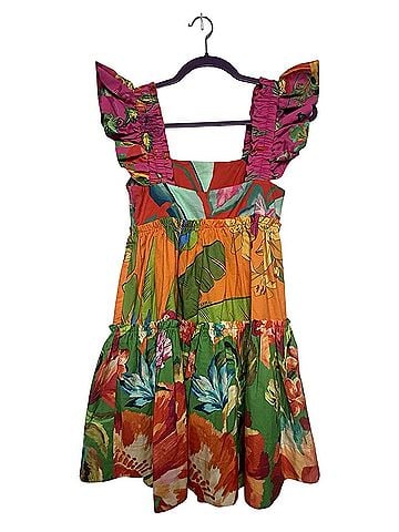 FARM Rio Foliage Mix Mini Dress Casual Dress (view 2)