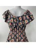 Rhode 100% Cotton Hearts Blue Red Casual Dress Size L - photo 9
