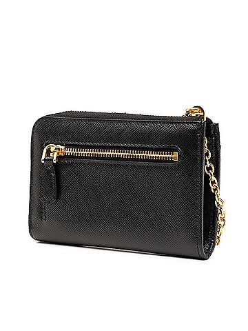 Prada Prada Compact Wallet, Black Saffiano Leather, Women's Wallet/Coin Case. (view 2)