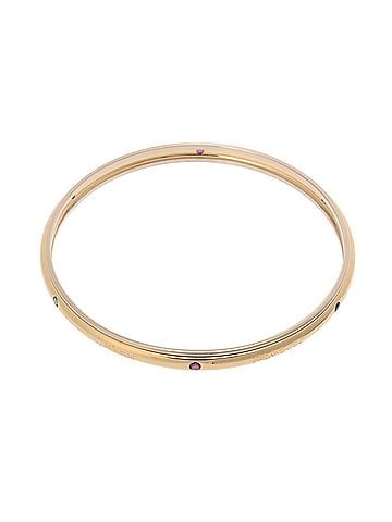 Saint Laurent SAINT LAURENT Emerald Multi-Stone Bracelet for Men and Women, 18K Yellow Gold (YG) White (WG), A-Rank, Used, Ginzo (view 2)