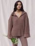 Indigo Luna Brown Pullover Sweater One size - photo 7