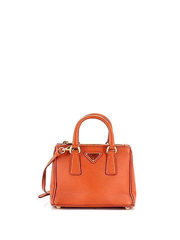 Prada Galleria Double Zip Tote Saffiano Leather Mini (view 1)