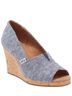 TOMS Blue Wedges Size 9 - photo 1