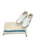 Tory Burch 100% Leather Color Block White Orange Sneakers Size 8 - photo 4
