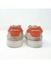 Tory Burch 100% Leather Color Block White Orange Sneakers Size 8 - photo 3