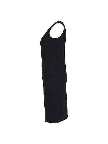 Max Mara  Max Mara Sleeveless Midi Shift Dress in Black Polyester (view 2)