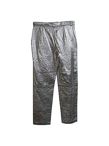 ETRO Etro Metallic Trousers in Silver Viscose (view 2)