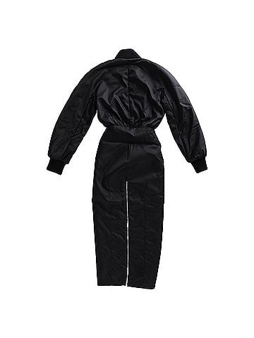 Alaïa Alaia Bomber Dress in Black Polyamide (view 2)