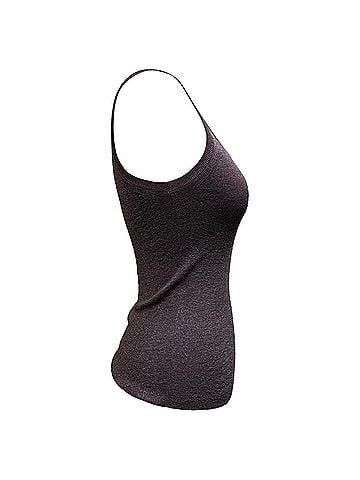 Max Mara  Max Mara Metallic Tan Top in Violet Viscose (view 2)