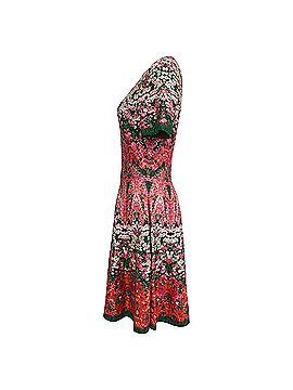 white christmas dresses 2010 Alexander McQueen Black Crepe & Sheer Illusion Lace High-Low Gown main image 1