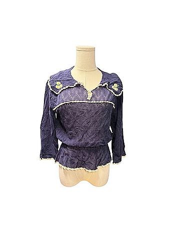 Rixo London Kali Long Sleeve T-Shirt (view 1)