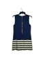 Boston Proper 97% Polyester 3% Spandex 67% Cotton 67% Acrylic 3% Wool 3% Lurex 100% Polyester Stripes Blue Casual Dress Size 4 - photo 2