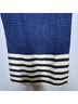 Boston Proper 97% Polyester 3% Spandex 67% Cotton 67% Acrylic 3% Wool 3% Lurex 100% Polyester Stripes Blue Casual Dress Size 4 - photo 4