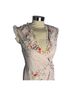 ALLSAINTS 60% Viscose 40% Viscose 100% Polyester Floral Pink Cocktail Dress Size 4 - photo 3