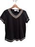 Alfred Dunner Black Short Sleeve Blouse Size M - photo 1
