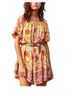 Spell Floral Multi Color Yellow Pink Red Orange Casual Dress Size XS - photo 1