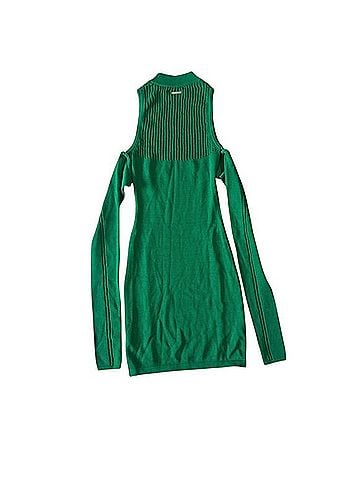 MANIERE DE VOiR Knitted High Neck Contour Mini Dress Casual Dress (view 2)