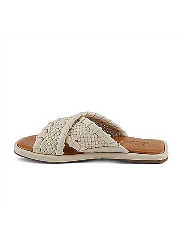 Spring Step Women's Montauk Slide in Ivory (view 2)
