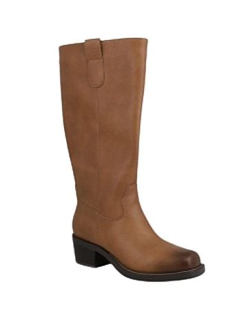 Mia Women's Duston Riding Block Heel Boots in Tan (view 1)