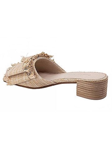 Chocolat Blu Women's Chip Raffia Sandals in Natural (view 2)