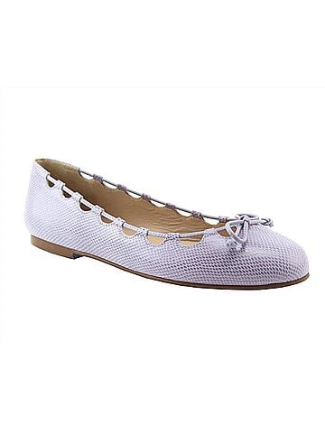fs/ny Women's Charlott Ballet Flat Shoes in Lilac Snake (view 2)