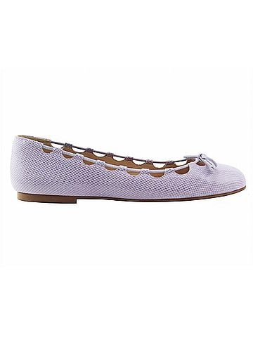 fs/ny Women's Charlott Ballet Flat Shoes in Lilac Snake (view 1)