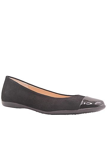 fs/ny Women's Leora Ballet Flat Shoes in Black (view 2)