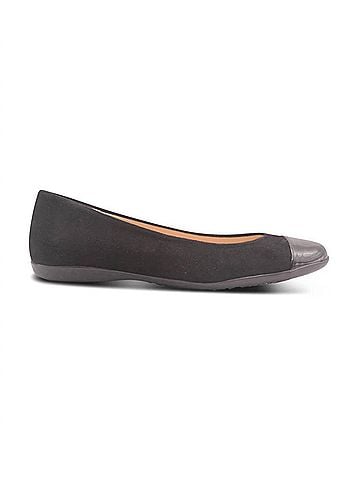 fs/ny Women's Leora Ballet Flat Shoes in Black (view 1)