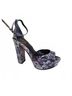 Schutz Blue Women's Ricca Platform Sandal in Multicolor Size 8 - photo 1