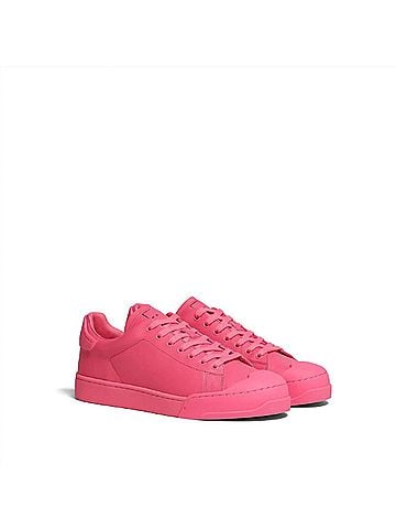 MARNI Women's Dada Bumper Low Top Leather Sneakers in Pink (view 2)