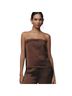Anthropologie 100% Polyester Solid Brown Sleeveless Top Size M - photo 1