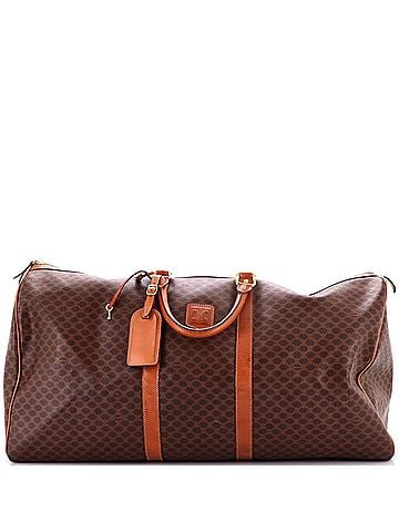 Céline Vintage Duffle Bag Macadam Coated Canvas Large (view 1)