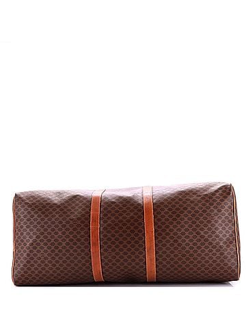 Céline Vintage Duffle Bag Macadam Coated Canvas Large (view 2)