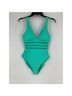 Becca Solid Blue One Piece Swimsuit Size S - photo 4