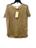 Michael Kors Brown Gold Yellow Short Sleeve Blouse Size P (petite) - photo 1