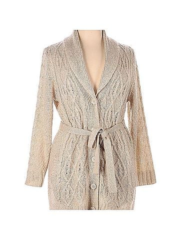 Faded Glory Belted Cable Knit Cardigan Cardigan (view 1)
