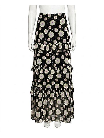 Nicole Miller Hazy Daisy Tiered Maxi Skirt in Hazy Daisy (view 1)