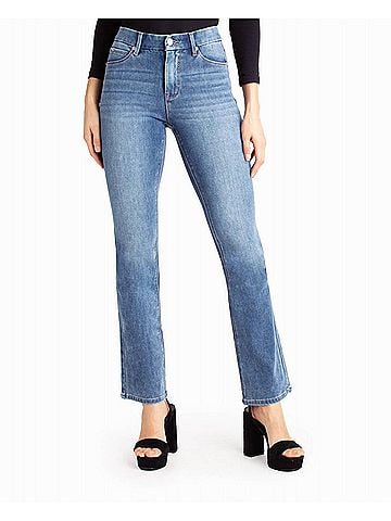Nicole Miller Kensington High Rise Boot Jean in Medium Blue (view 2)