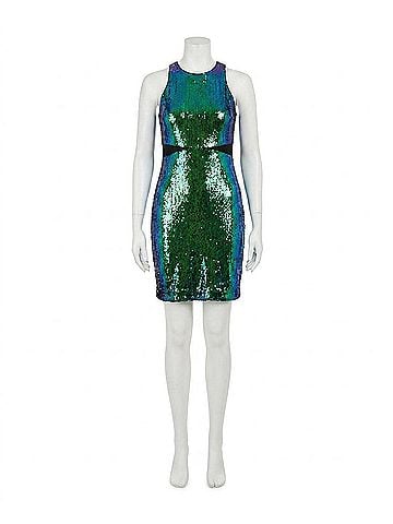 Nicole Miller Kendall Sequin Sleeveless Mini Dress in Iridescent Sequins (view 1)