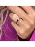 Starlette Solid Blue Women's Emerald Cut Stackable Ring Size 6 - photo 3