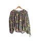 LoveShackFancy Floral Black Green Pink Long Sleeve Blouse Size XS - photo 4